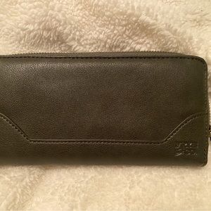 Frye and Co army green wallet
